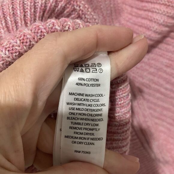 Joie | Sweater Pink Pullover Crewneck Button Detail- Size Large - Picture 8 of 9